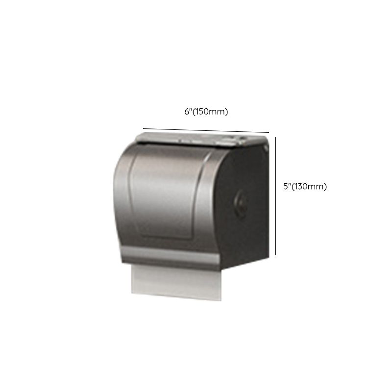 Avtoit | Gray contemporary bathroom accessory set Bathroom shelf/towel holder & bathrobe hook incl.