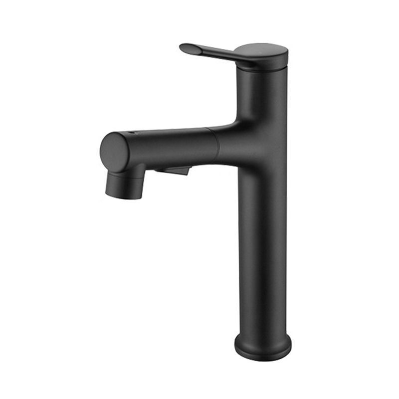 Avtoit | Modern Style Extendable Vessel Faucet Single Handle Low Arc Copper Vessel Faucet