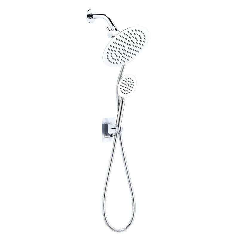 Avtoit | Home Round Dual Shower Heads Modern Style Wall Mounted Metal Dual Shower