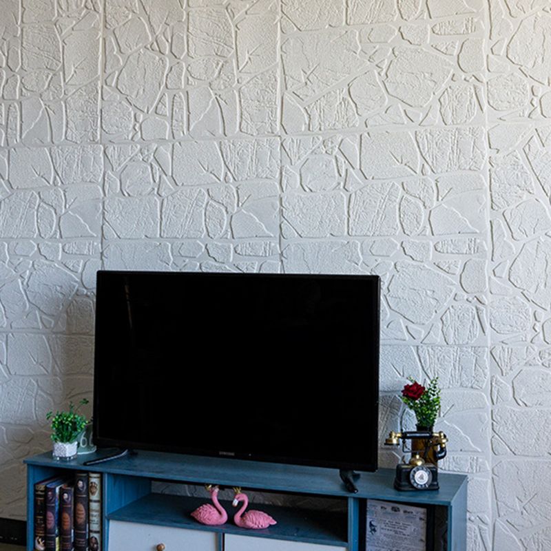 Avtoit | Modern Pearl Wainscoting PVC Wall Access Panel Peel and Stick Wall Tile for Bedroom