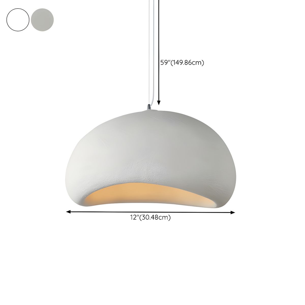 Avtoit | LED Pendant Lamp - Nordic Wabi Sabi Design - Adjustable Lighting Fixture for Home Decor & Modern Interiors