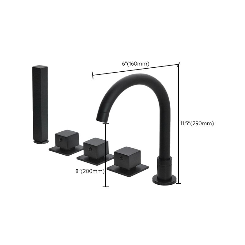 Avtoit | Contemporary Style Bathroom Faucet Metal Deck Mounted Bathroom Faucet