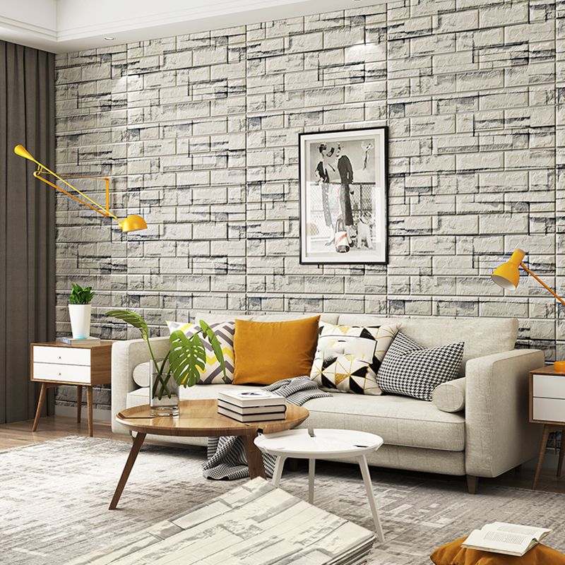 Avtoit | Industrial Wall Panel 3D Brick Wall Panels Waterproof Stickers Wall Tiles Set of 10