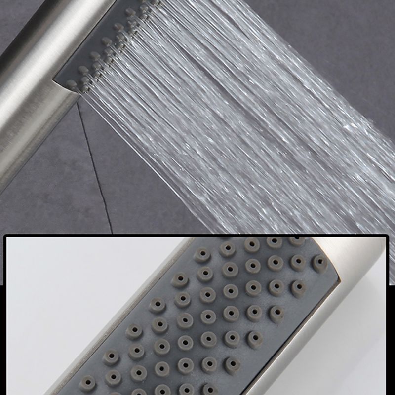 Avtoit | Cylindrical Hand Shower with Self-Cleaning Stainless Steel Wall Shower Head