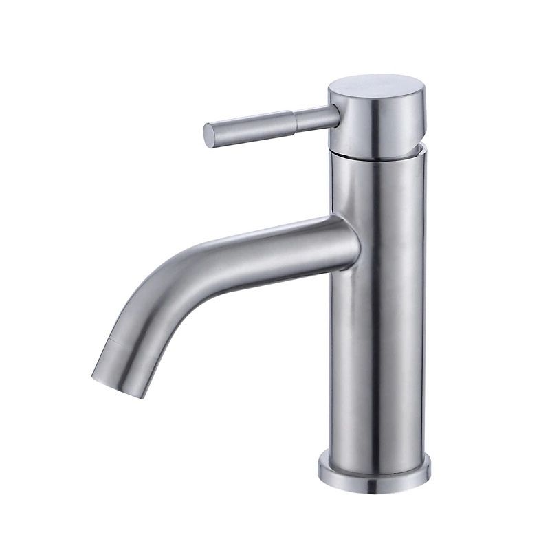 Avtoit | Modern Silver Washbasin Mixer Single Lever Bathroom Faucet with Lever Handle