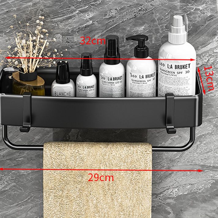 Avtoit | Modern Black-White Metal Bath Hardware Set Bath Shelf Bathroom Hardware Set