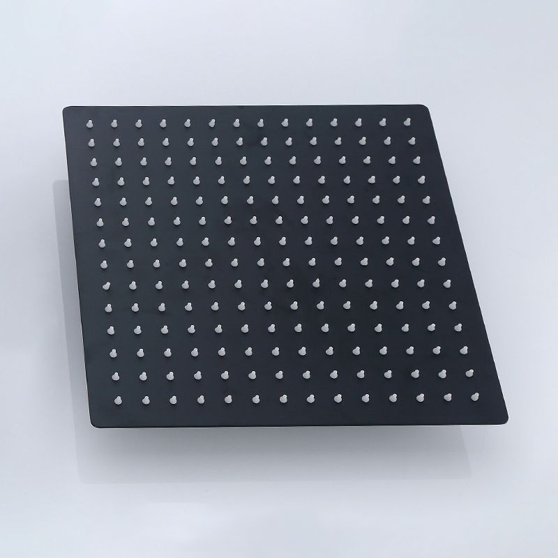 Avtoit | Black Square Fixed Shower Head Modern Style Wall Mounted Shower Head