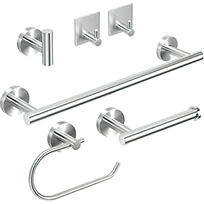 Avtoit | Metal Simple Bathroom Accessories as a Single Piece or in a Set in Silver