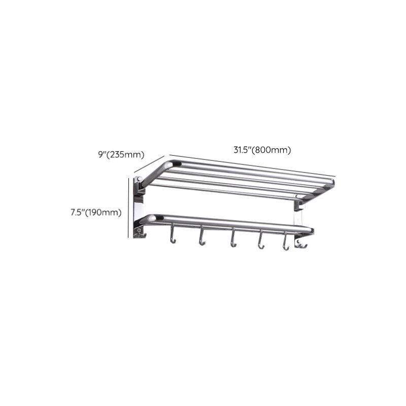 Avtoit | Modern Bathroom Set with Bathroom Shelf/Towel Bar Polished Chrome Bathroom Accessory Set