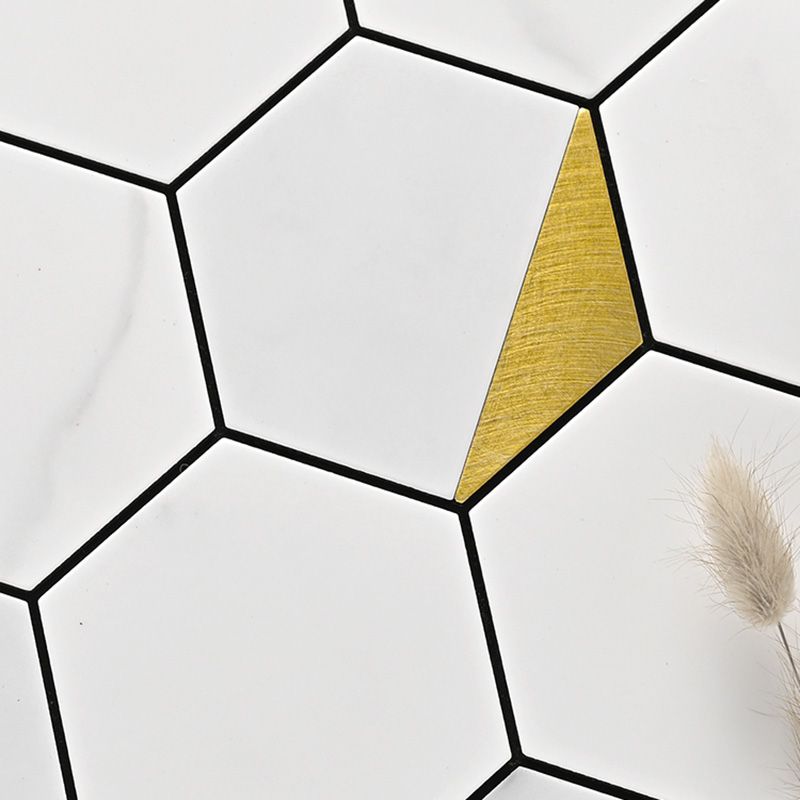 Avtoit | Hexagonal Modern Peel and Stick Tiles Mosaic Tiles Peel and Stick Backdrops