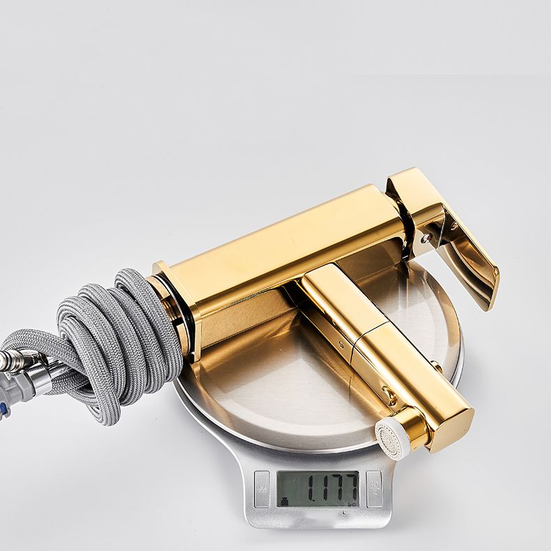 Avtoit | Luxury Extendable Basin Faucet Cubic Low Arc Vanity Faucet