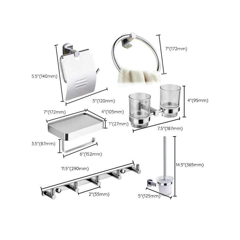 Avtoit | Modern bathroom accessory set paper holder towel bar stainless steel bathroom set