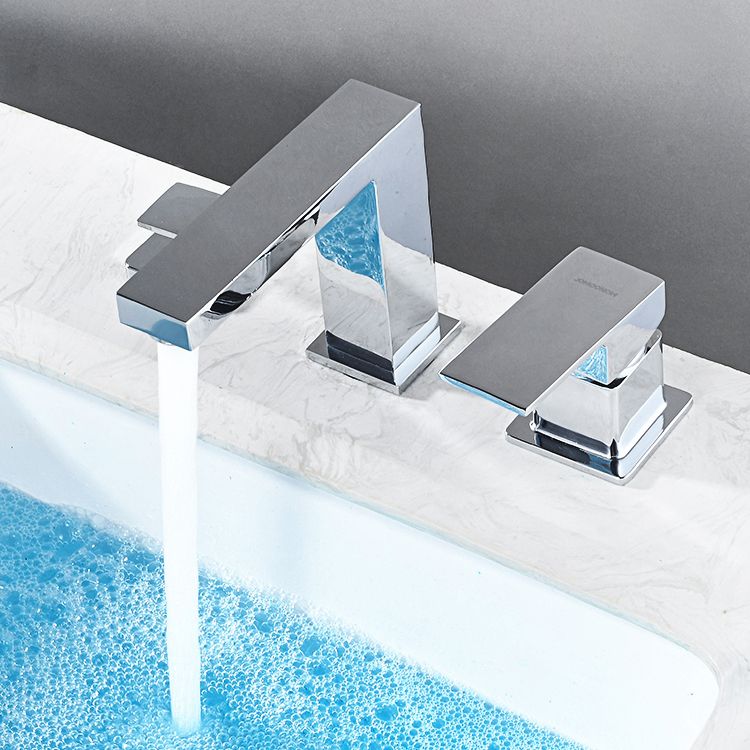 Avtoit | Contemporary Bath Faucet Trim Deck Mounted Low Arc Bathroom Faucet