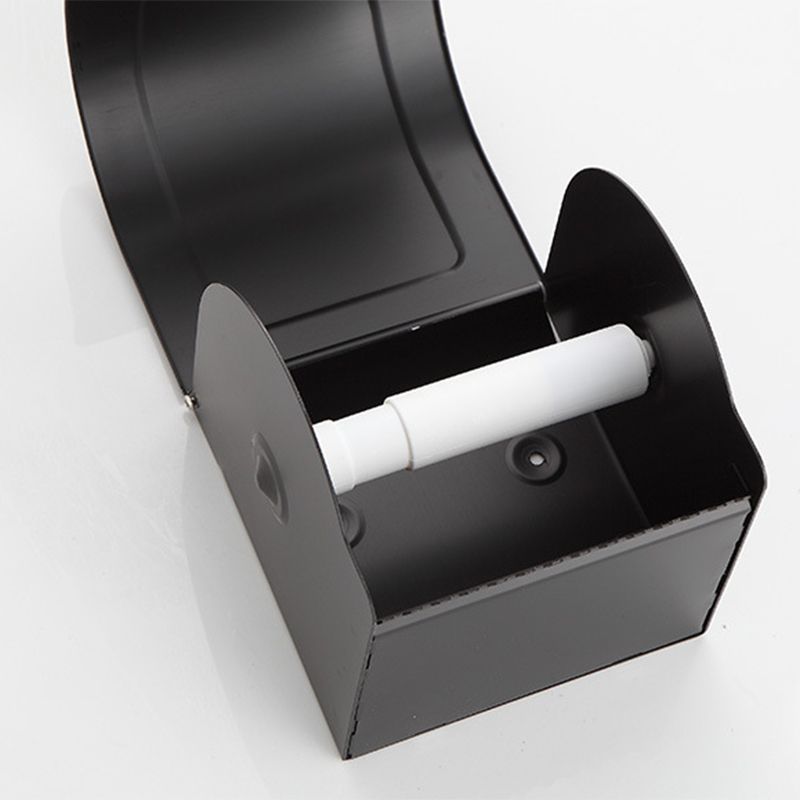 Avtoit | Modern Matt Black Bathroom Shelf Paper Holder Bathroom Accessory Set