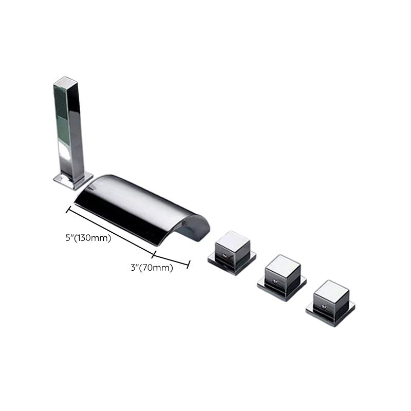 Avtoit | Contemporary Style Bathroom Faucet Metal Deck Mounted Bathroom Faucet