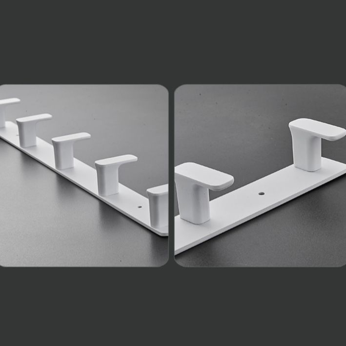 Avtoit | Modern White Bathroom Hardware Set Towel Rack Bath Shelf Bathroom Hardware Set