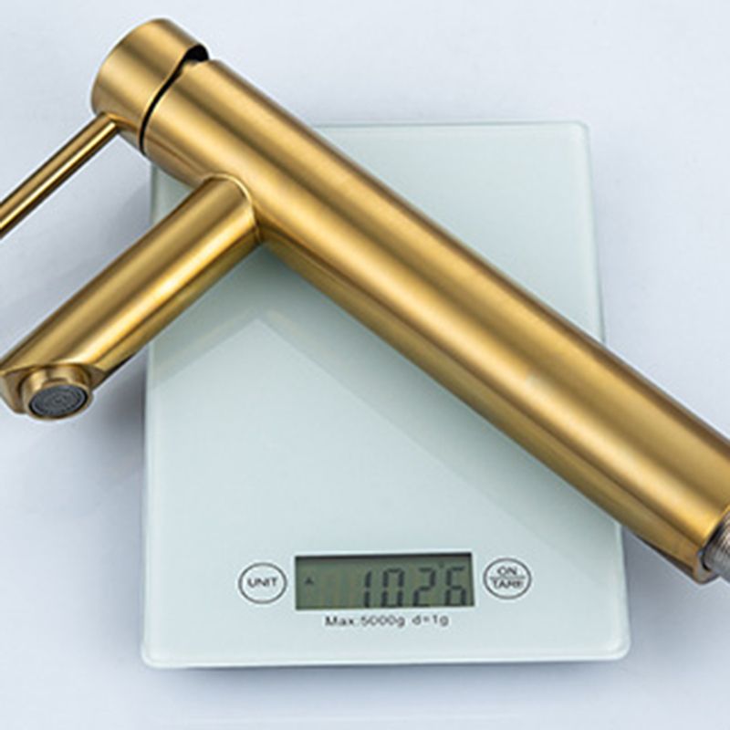 Avtoit | 1-Handle Gold Nickel Wide-Running Faucet Single Hole Lever Sink Faucet with Drain