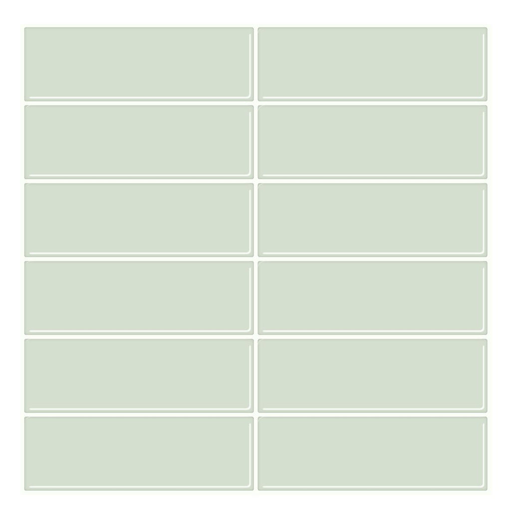 Avtoit | Peel and Stick Tiles Waterproof Plastic Rectangular Peel & Stick Tile for the Kitchen 2-Pack