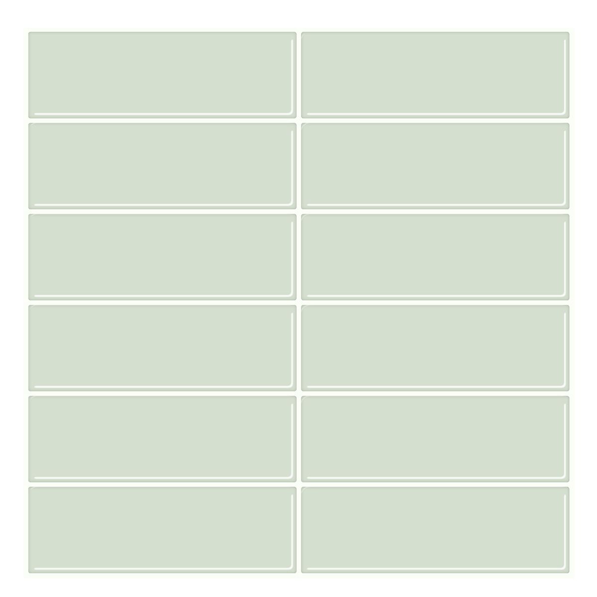 Avtoit | Peel and Stick Tiles Waterproof Plastic Rectangular Peel & Stick Tile for the Kitchen 2-Pack