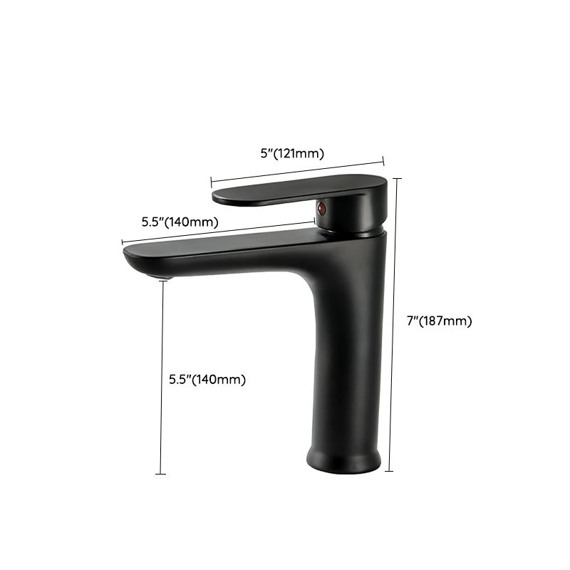 Avtoit | Modern Brass Bathroom Sink Faucet Round Lever Handles Sink Faucet