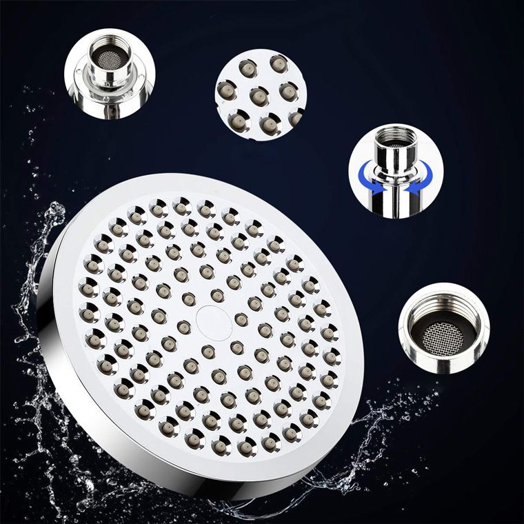 Avtoit | Modern Dual Shower Head Square High Arc Shower Head Combination in Silver