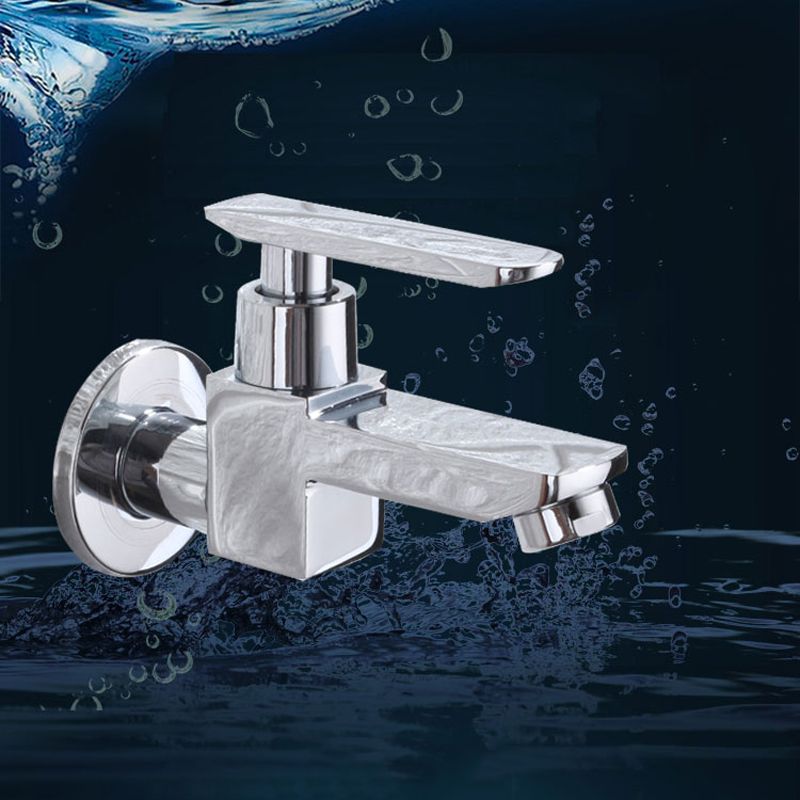 Avtoit | Contemporary Wall-Mounted Bathroom Faucet Lever Handles Solid Brass Faucet