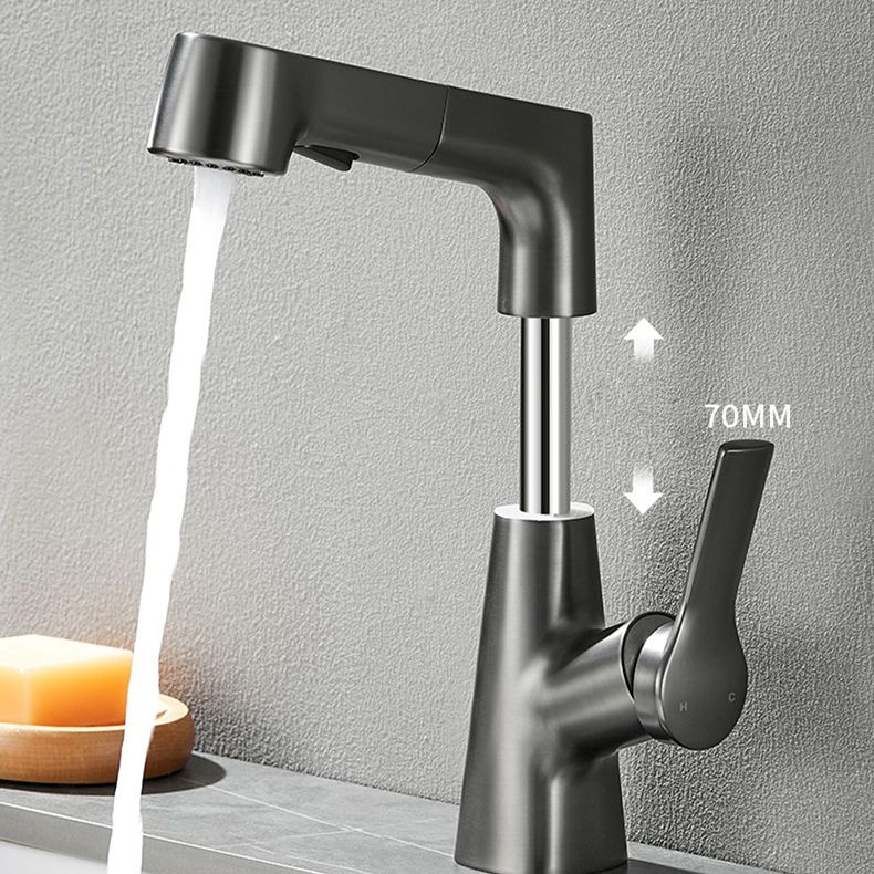 Avtoit | Modern Single Color Faucet Metal Center Connection Basin Faucet for Bathroom