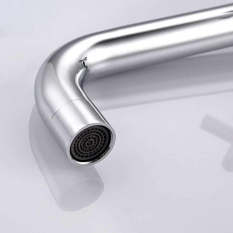 Avtoit | Glam Wall-mounted Bathroom Faucet Copper Single Handle Low Arc Basin Faucet for Bathroom