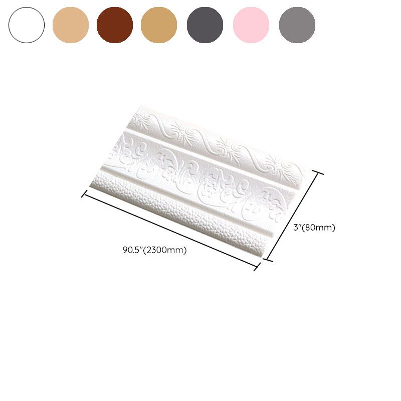 Avtoit | Modern Baseboards 3D Embossing Baseboard PVC Stereo Base Set of 1