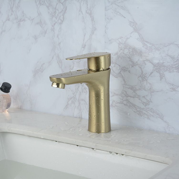 Avtoit | Modern Basin Tap Monochrome Center Mount Low Arc Faucet for Bathroom