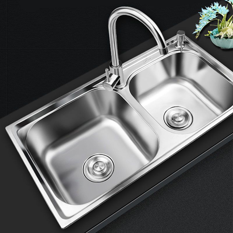 Avtoit | Classic Style Kitchen Sink Stainless Steel Kitchen Sink with Drainage Hole Kit