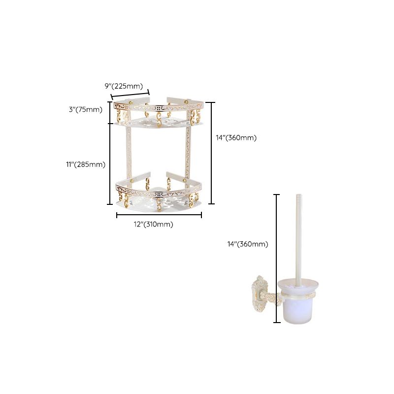 Avtoit | Traditional Metal Bathroom Accessory Hardware Set with Paper Holder