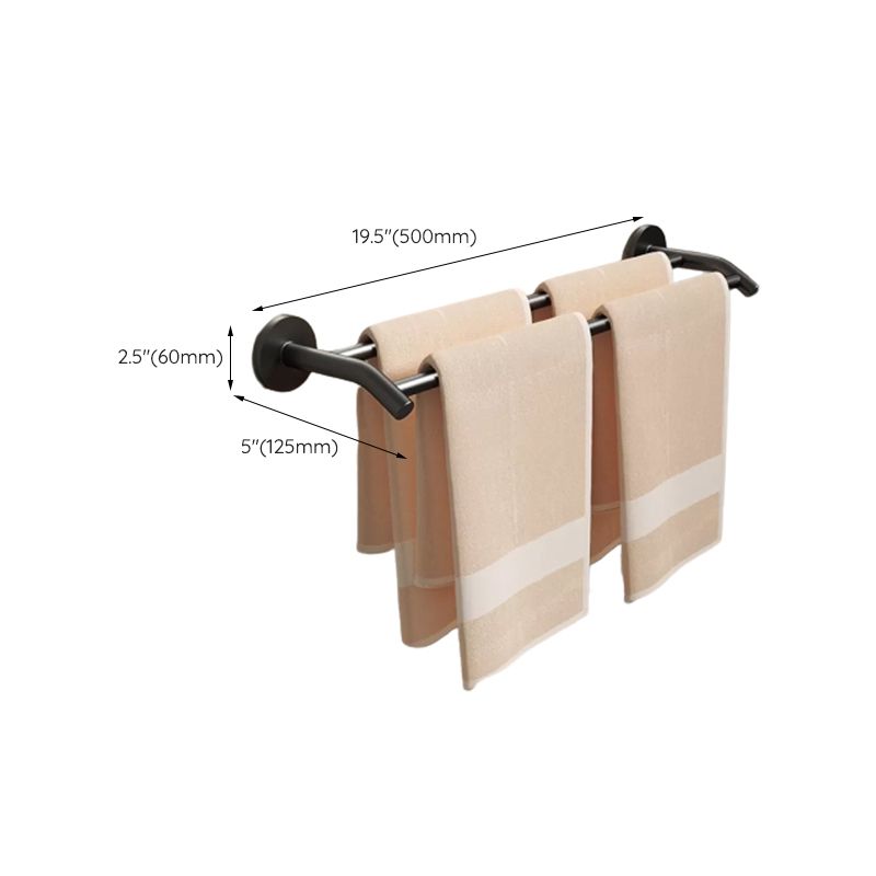 Avtoit | Aluminum Bathroom Hardware Set Black Bathroom Accessories Kit Towel Holder