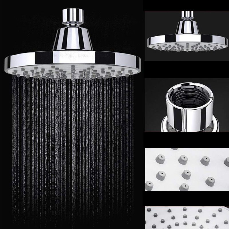 Avtoit | Round Fest Shower Head Silver Single Jet Wall Mounted Shower Head