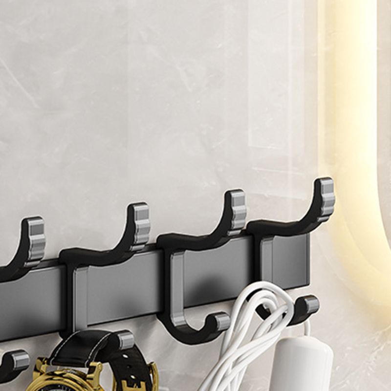 Avtoit | Black Aluminum Bathroom Accessory Set Modern Bathroom Shelf / Towel Bar & Paper Holder