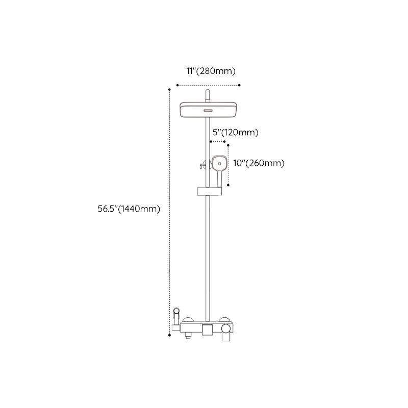Avtoit | Modern shower accessories push-button shower head wall-mounted shower combination