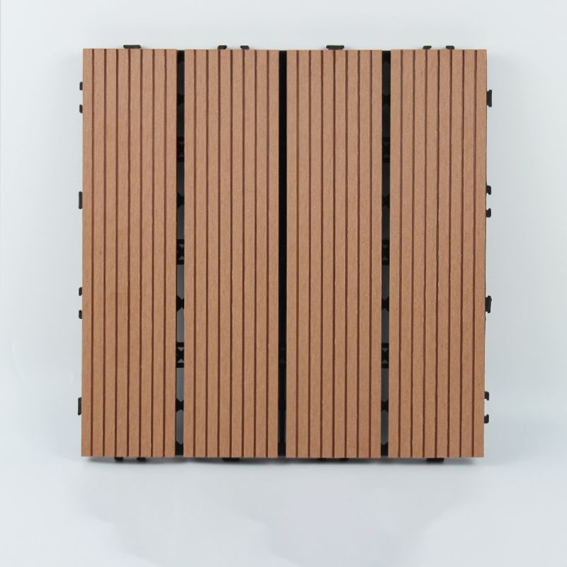 Avtoit | 30 cm x 30 cm Square PVC Terrace Tiles Snap Installation Outdoor Floor Tiles