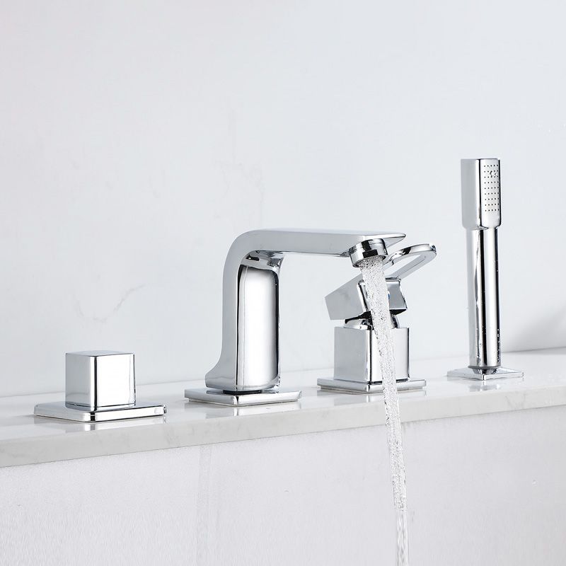 Avtoit | Wall Mounted Faucet Brass Lever Handle Bathroom Faucet Hand Shower