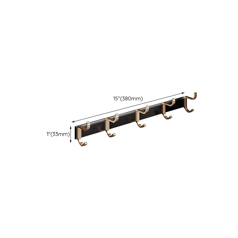 Avtoit | Black and Brass Bathroom Hardware Set Modern Stainless Steel Bathroom Shelf/Towel Holder/Paper Holder