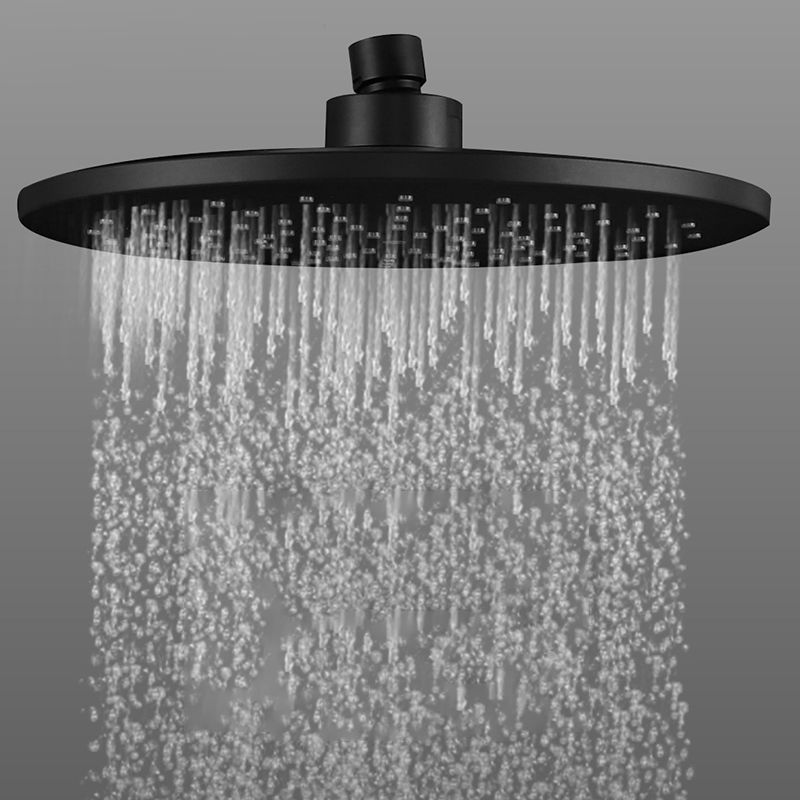 Avtoit | Contemporary Black Round Showerhead Combo Rain Shower Hand Shower