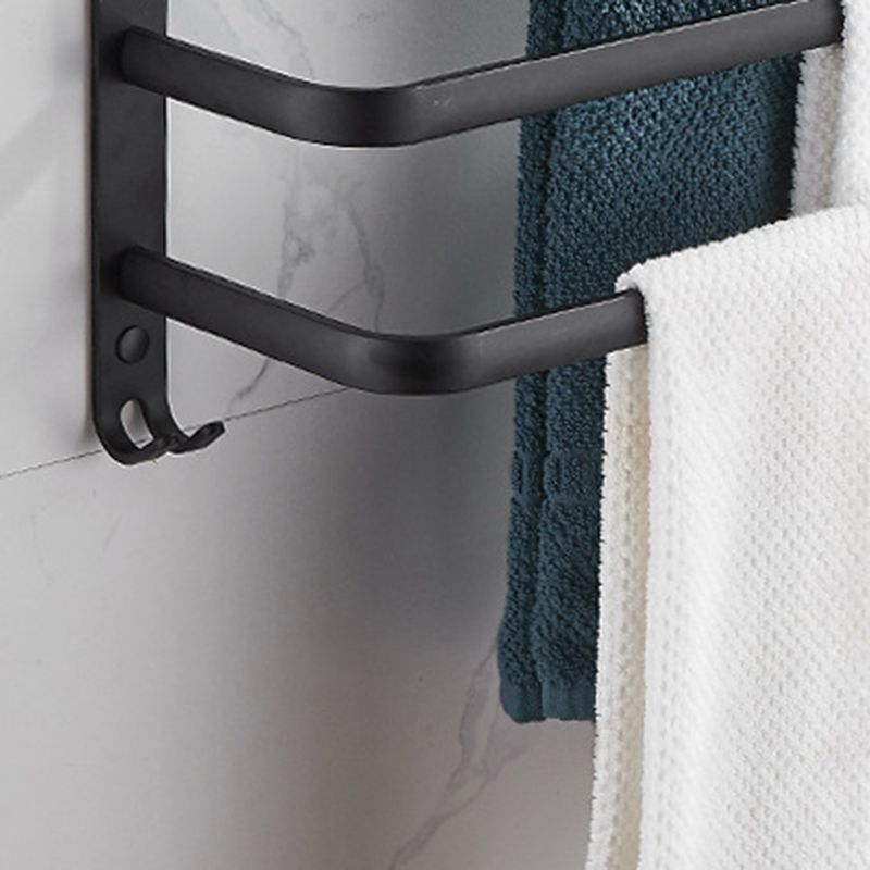 Avtoit | Modern black aluminum bathroom accessory set towel bar bathroom fittings