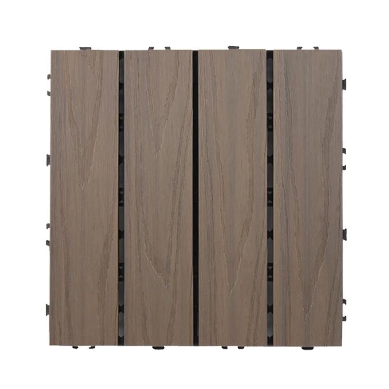 Avtoit | Square Patio Tiles Interlocking Striped Pattern Deck Board