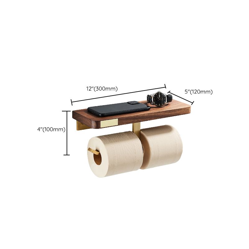 Avtoit | Wood and Aluminum Bath Hardware Set Golden Bathroom Accessory Set