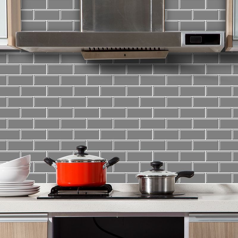 Avtoit | Tile Peel & Stick Rectangle Waterproof Solid Plastic Peel & Stick Subway Tile for Shower