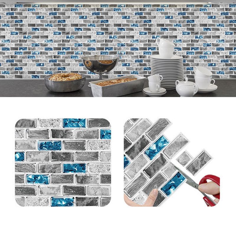 Avtoit | Peel and Stick Wall Tile Water Repellent Rectangle PVC Peel & Stick Subway Tile