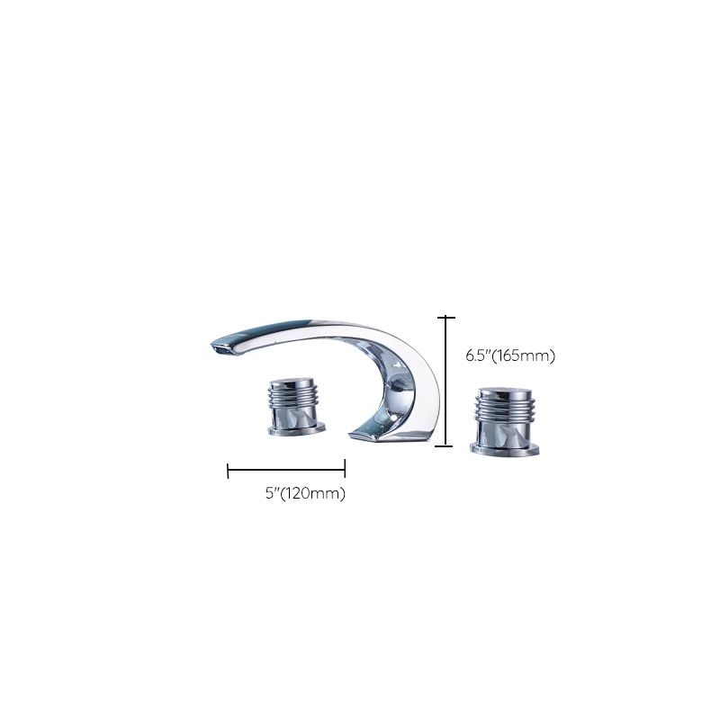 Avtoit | Traditional Roman Bathtub Faucet Set Copper Fixed Deck Mount with Handles