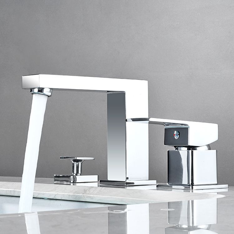 Avtoit | Contemporary Bath Faucet Trim Deck Mounted Low Arc Bathroom Faucet