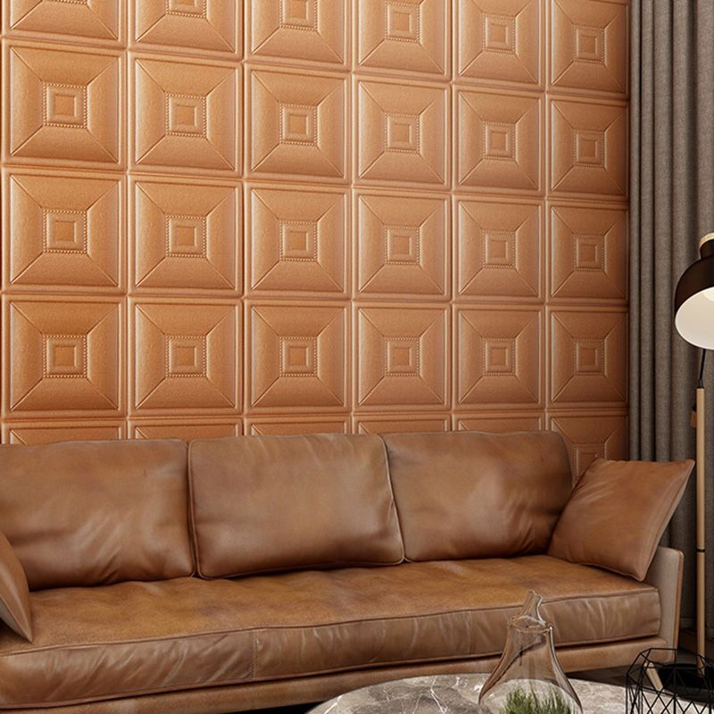 Avtoit | Glam Style Foam Water-Resistant Wall Cladding Living Room 3D Embossing Wall Cladding