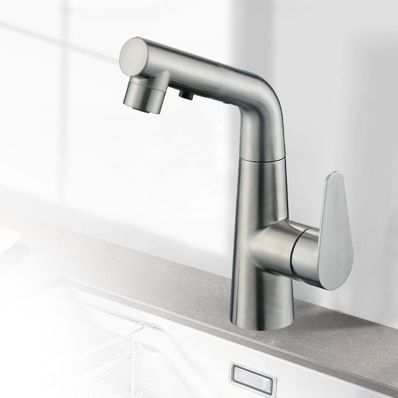 Avtoit | Contemporary Vessel Faucet Pull-Out Faucet with Single Lever Handle
