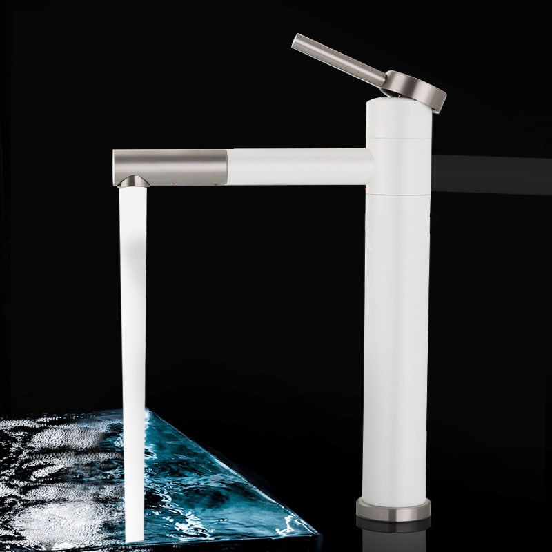 Avtoit | Modern Vessel Sink Faucet Stainless Steel Single Handle Low Arc Pull Down Vessel Faucet